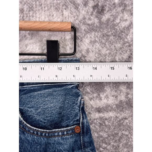 Madewell Super Wide Leg Jeans 24P Petite Womens Blue Wash Denim - Picture 3 of 9